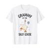 Grammy Of The Silly Goose First Birthday Family Matching T-Shirt