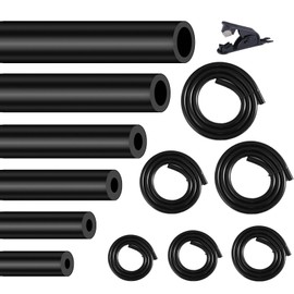Silicone Vacuum Tubing Hose 1/8" 5/32" 3/16" 1/4" 5/16" 3/8"Inner Diameter 6.6FT 6PSC 130PSI Engine Automotive Vacuum Tubing Hose line Kit for Air and Water