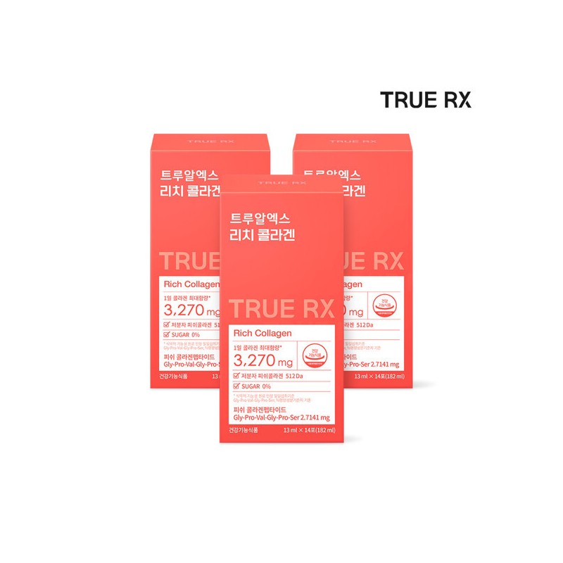 TrueRX (현대홈쇼핑)트루알엑스 리치 콜라겐 3박스 42포 6주분 (True Home Shopping)