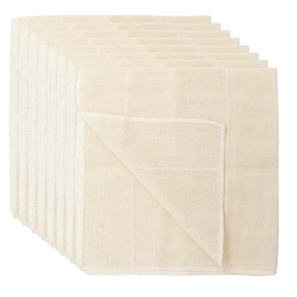Pack of 8 Straining Cloths, Washable and Reusable Cheesecloth, 50 x 50 cm, Cotton Filter Cloth for Tofu, Fruit Juice, Cheese, Nut Milk, Food Filtration