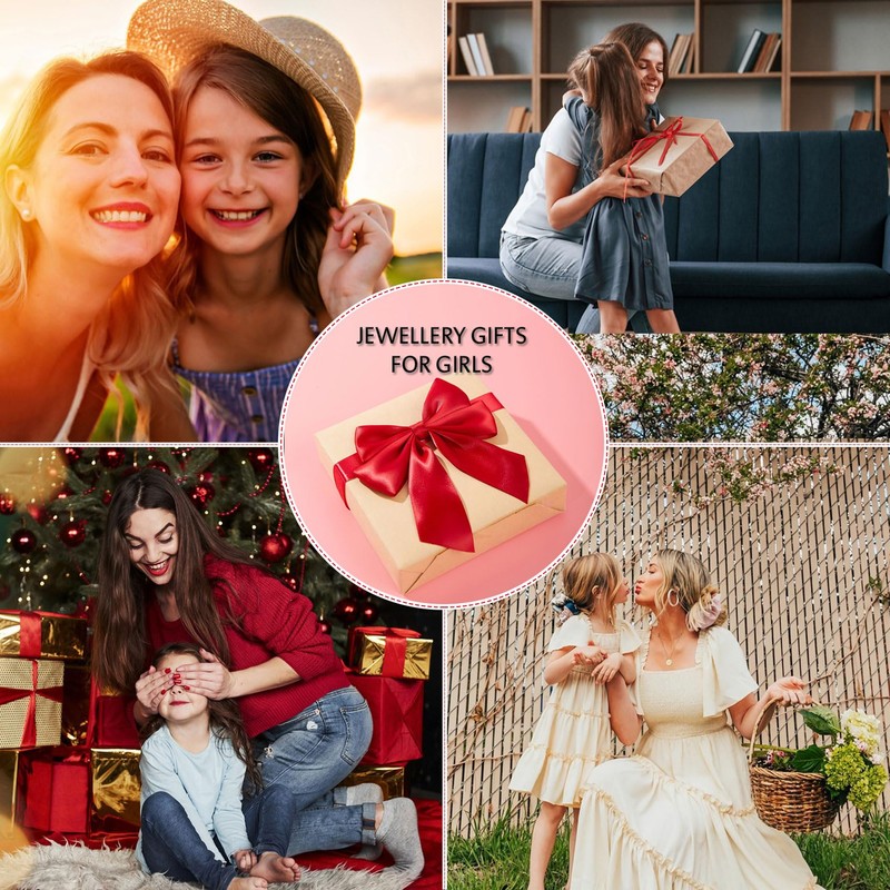 VYYU 4 Pairs of Cute Earrings for Girls Women -