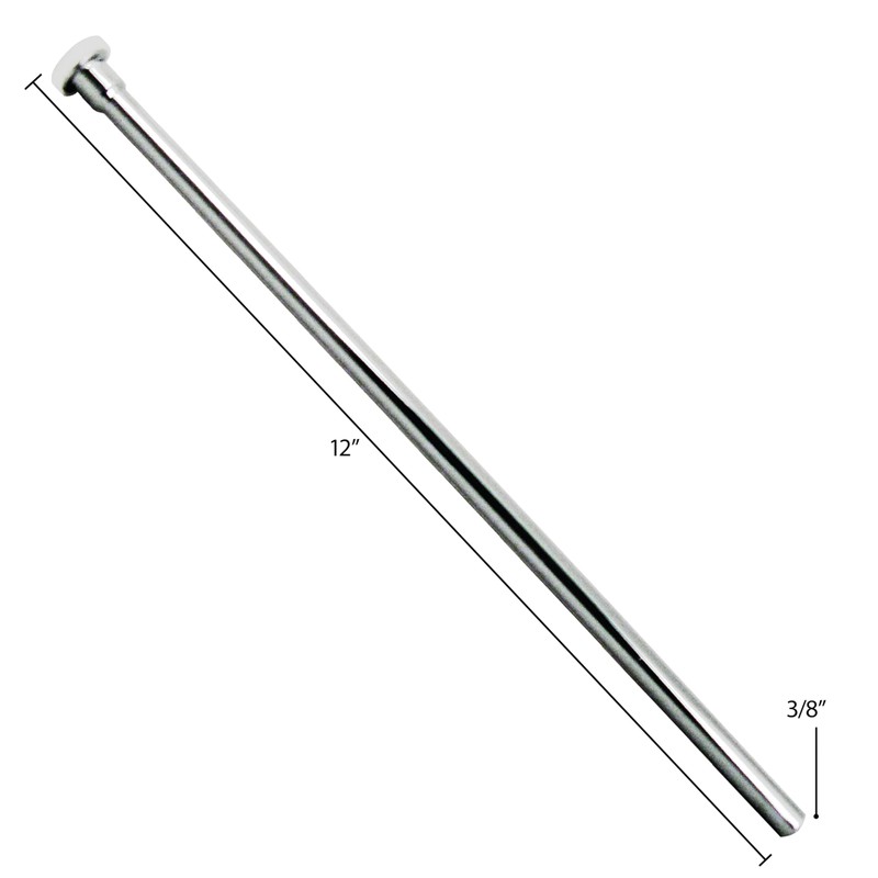 Westbrass D123-2-62 3/8" x 12" Brass Flat Head Toilet Riser