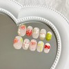 Handmade Nail Tip, Strawberry, 3D Nail Art, False Nail Design,