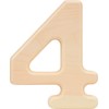 Hillman 847325 Pine House Number 4, 6.5-Inch Wood