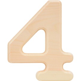 Hillman 847325 Pine House Number 4, 6.5-Inch Wood