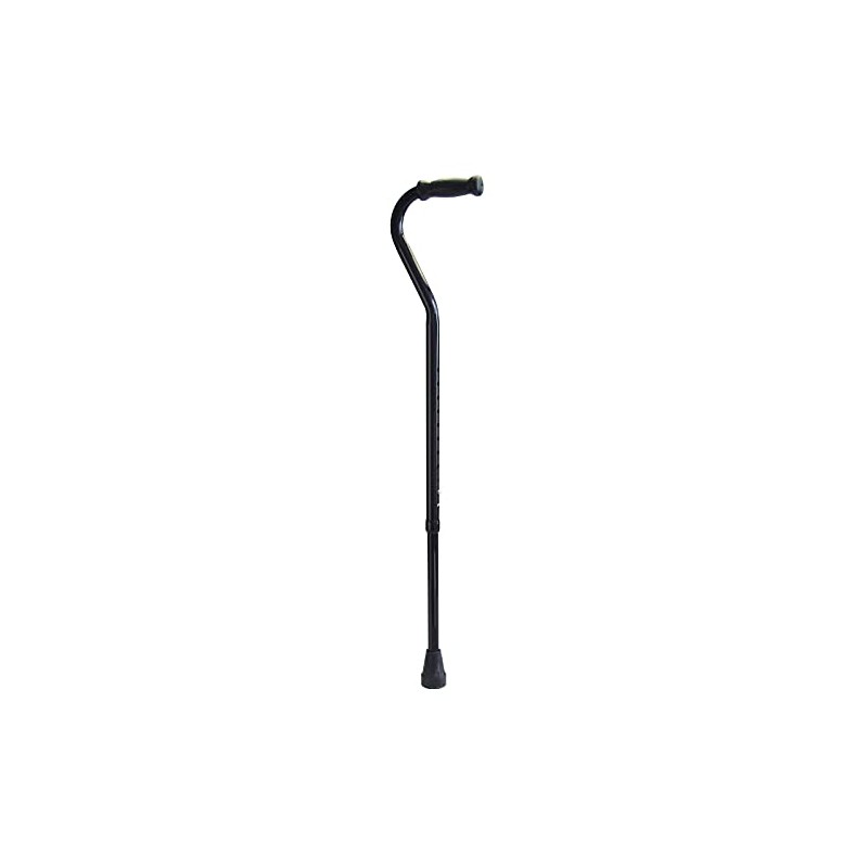 Lumex Bariatric Imperial Offset Cane, Adjustable Aluminum Walking Stick, Mobility