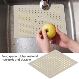 Sink mats, set of 2 sink mats for the floor of the kitchen sink, non-slip, easy to clean sink protection mat for the kitchen