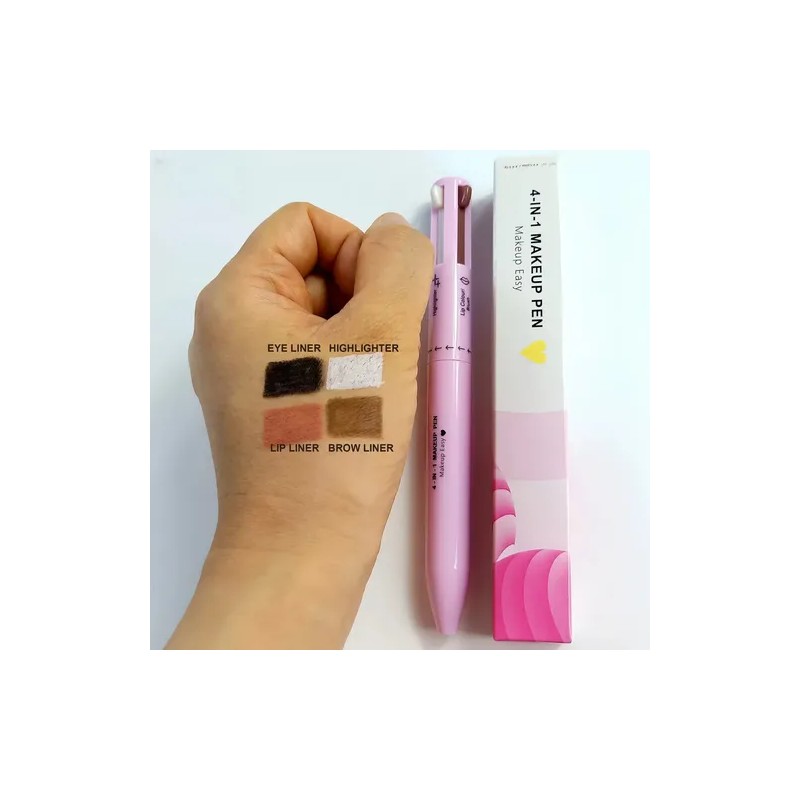 Lápiz De Maquillaje 4 En 1 Herramienta, Lápiz De Cejas