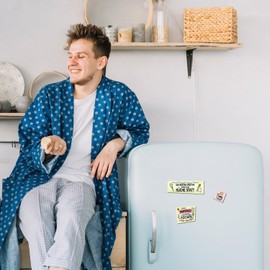 Kitchen Fridge Magnets Set of 8 with Cooking Theme, Hand-Painted Style, Cooking Tea