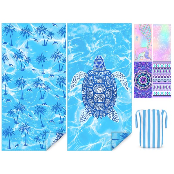 Beach Towels for Adults,XOTOBO 180x90cm Double Sided Sand Free Beach