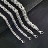 Soul-Cats® Byzantine Chain Stainless Steel Necklace with or without Bracelet