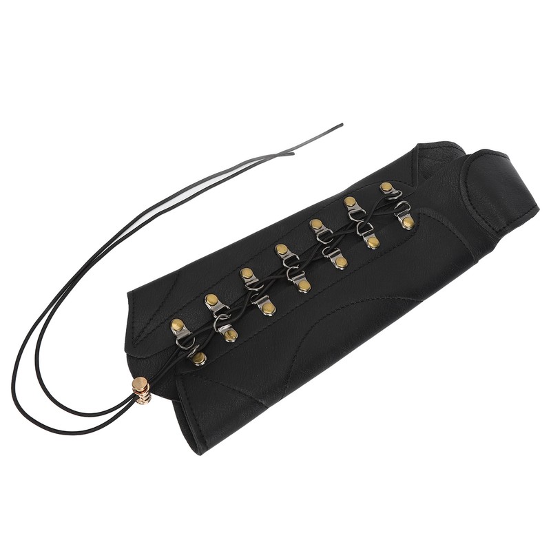 Archery Arm Guard PU Leather Soft Antiwear Adjustable Easy to