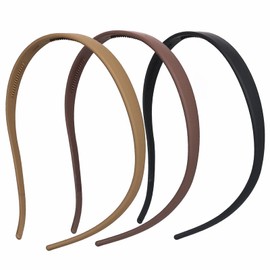 3 Pack Headbands Designed for Eyewear,Flex No Pressure Hairbands for Women Comfortable Plastic Headbands with Teeth-Matte Finish