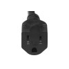 SF Cable 1ft Ultra Low Profile Angle NEMA 5-15P to
