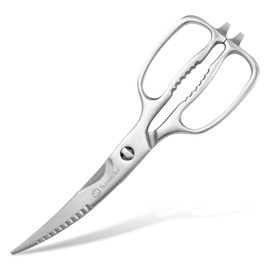 Sunnecko Japanese Kitchen Scissors Pizza Scissors Poultry Scissors Household Scissors Stainless Steel for Kitchen Scissors Dishwasher Safe Sharp Herb Scissors Meat Scissors All-purpose Scissors with