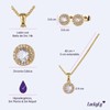 LuckyLy Set de Joyería para Mujer Oro 14k con Zirconia
