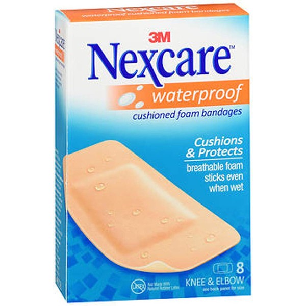 Nexcare Active Bandages, Extra Cushion, Knee & Elbow, 8 ct.