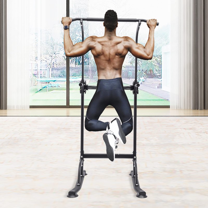 Power Tower Pull Up Bar Station Strength Training Dip Stands