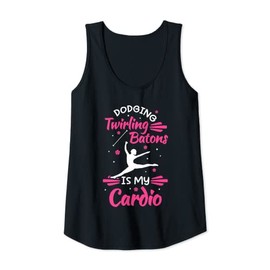 Womens Baton Twirler Gymnastics Majorette Dance & Twirling Tank Top
