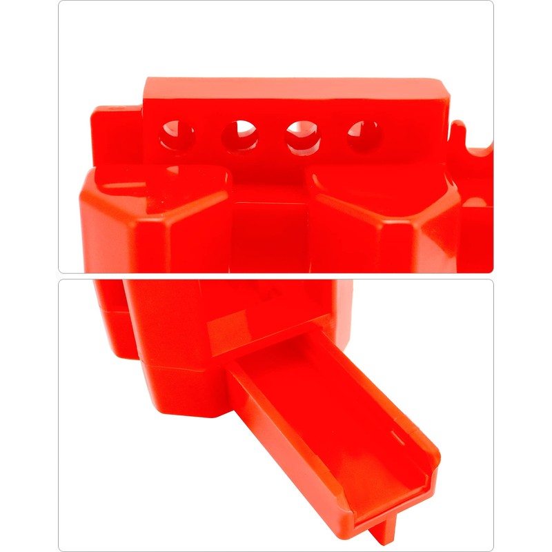 QWORK Small Ball Valve Lockout, 10 Pack Adjustable Ball Valve