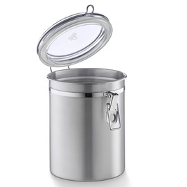 Tchibo Aroma can, coffee tin, 500 g capacity, aroma-tight, stainless steel