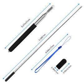 Vicloon Teachers Pointer, Telescopic Pointer Stick, Hand Pointer Extendable Retractable Pointer Teacher Pointer Stick with Lanyard for Presentations Teaching, Lecture,Office