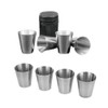 Gobesty Hip Flask Cups, Pack of 12 Stainless Steel Cups,