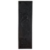 Blue Heron Motif Push Plate in Aged Bronze Finish -