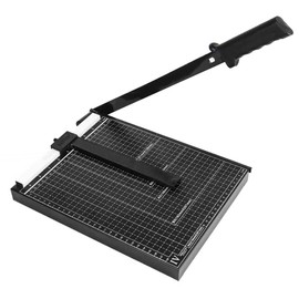 12" Guillotine Paper Cutter, Heavy Duty Trimmer with Safety Guard