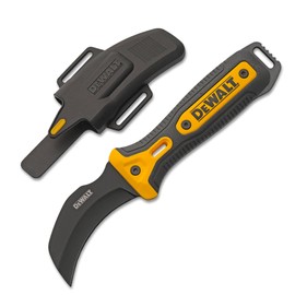 DEWALT Hawkbill Line Knife – Fixed Blade Cable Stripping Knife for Electrical Work & Utility Cutting for Electricians