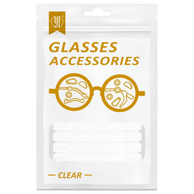 YR Soft Silicone Eyeglasses Temple Tips Sleeve Retainer, Anti-Slip Elastic