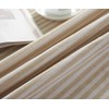 Plenmor Cotton Linen Tablecloth for Round Table Stripe Tassel Round