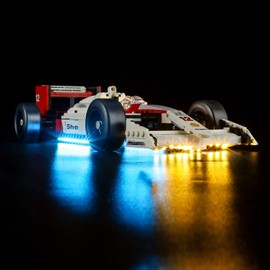 MENZAVA Light Set Compatible with 10330 McLaren MP4/4 & Ayrton Senna Icons - LED Lighting Set for Building Blocks Model - Model Set Not Included