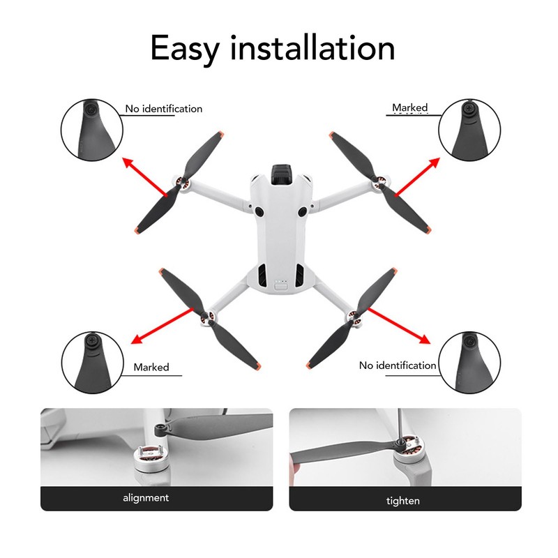 Drone Propellers Mini TPU Propellers Replacement 6030 Wing Drone Blade