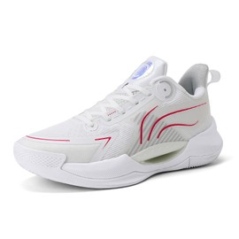 Bacury Women Basketball Shoes Fashion Athletic Sneakers Unisex Outdoor Sport Shoes Lightweight Volleyball Shoes Non Slip Basketball Shoe White Size 8