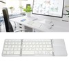 Foldable Bluetooth Keyboard 63 Keys Metal Ultra Thin Mini Folding