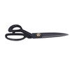 Sewing Scissors 10in Black High Manganese Steel Iron Ergonomic Curved