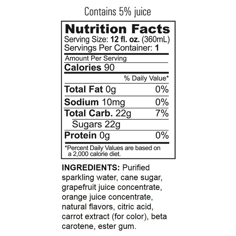 GuS Soda - Star Ruby Grapefruit - 12 oz (6