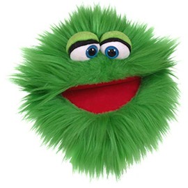 Living Puppets W807 Hand Puppet in Green Suitable for Adults and Children, Size: 20 cm, Hand Wash
