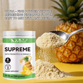 Supreme Detox Supplement - Healthcare Natural Fiber Powder 300g - Dietary Supplement for Natural Fiber Support - Edible