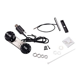 Alnicov Guitar Violin Pickup Piezo Transducer Bridge Set with Tone Volume Knobs for Violin Accessories