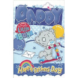 Me To You Bear Carte Blanche Me to You Tatty Teddy Dinky Bear Daddy Father's Day Card from Little boy Son - Daddy from Your Little Boy Happy Father's Day