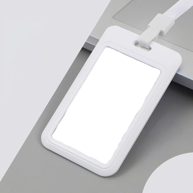 LannuMet 3 Pack Sliding ID Badge Holder,Hard Plastic Card Holder
