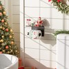 Tindbea Toilet Paper Holder with Phone Shelf, Adhesive or Screw