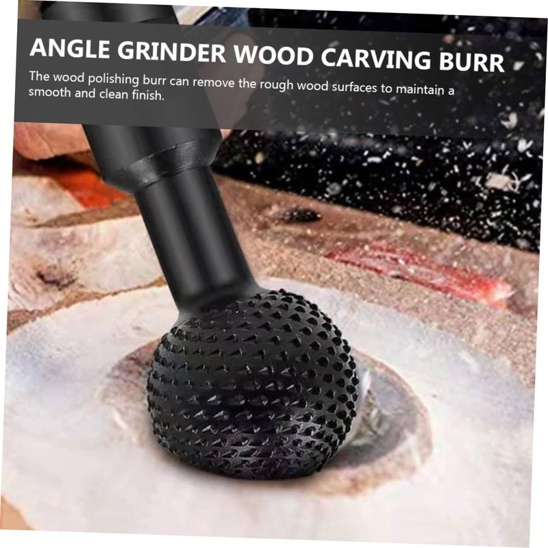 Ipetboom Sphere Rotary Burr for Woodworking Angle Cutter Tool Round