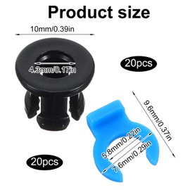 40Pcs Bowden Tube Coupler Collet Clamp Clip Bowden Collet and Clip Set Od 4mm 3D Printer Accessories 1.75mm Filament Printer Parts