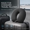 Cool Ice Silk Neck Pillow Cover, Double Snap, Fits U-Shaped