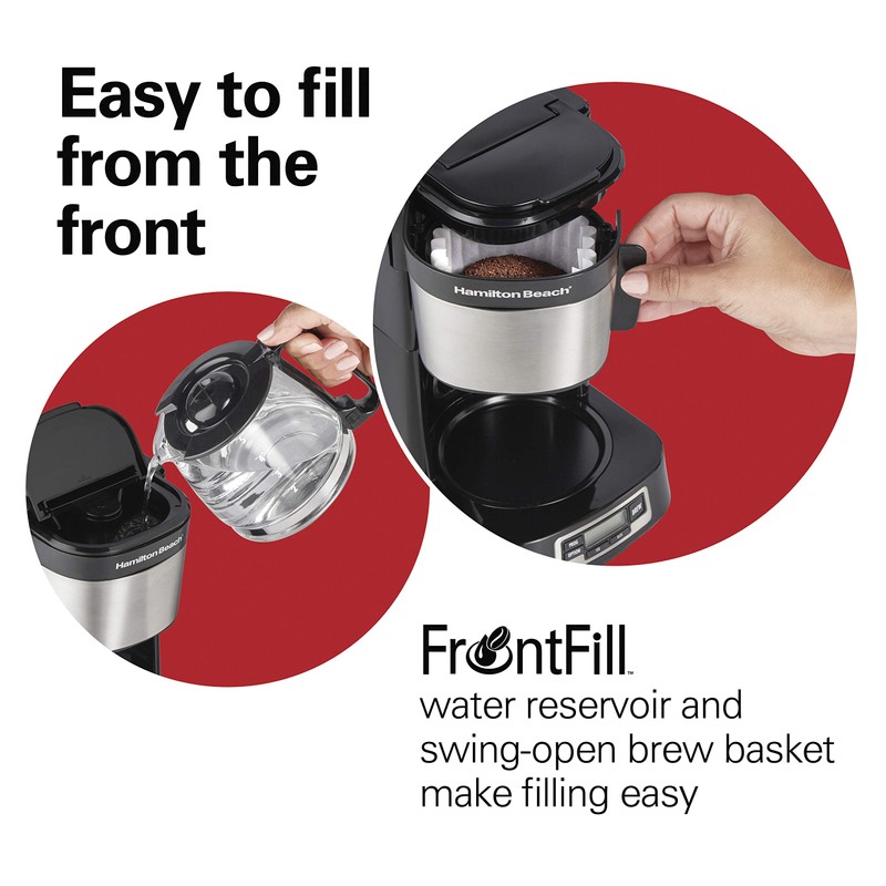 Hamilton Beach 5 Cup Drip Coffee Maker with Easy FrontFill