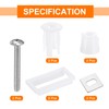 sourcing map 2Pcs Toilet Seat Cover Hinge, 45mm Blind Hole