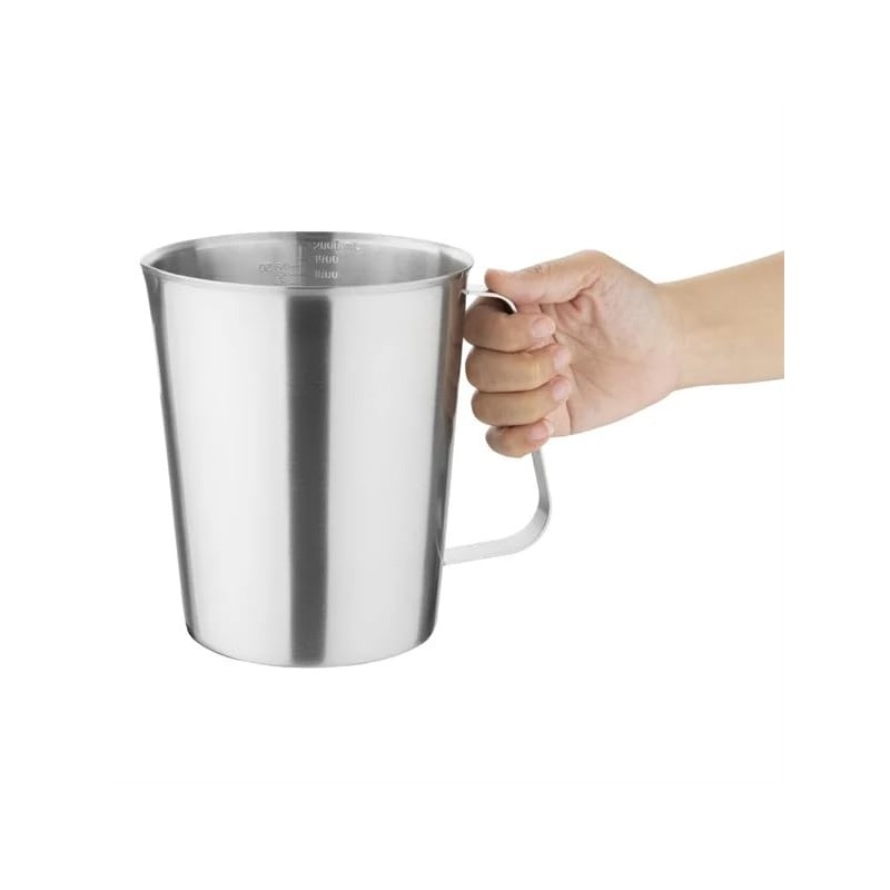 Vogue Stainless Steel Measuring Jug - 2Ltr